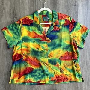Jam's World Vintage Fish Shirt Women's XL​